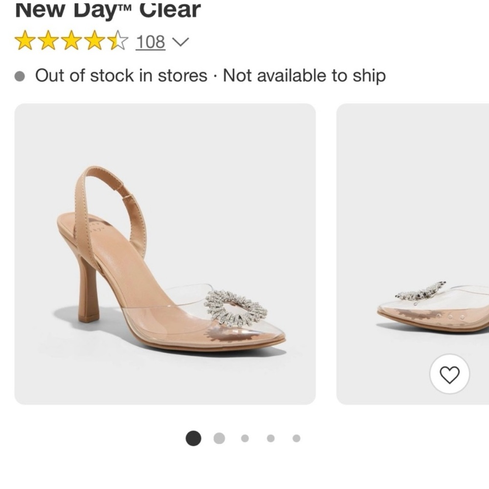 A New Day rhinestone sling back